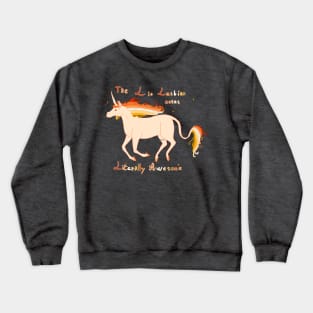 Literally Awesome Butch Lesbian Crewneck Sweatshirt